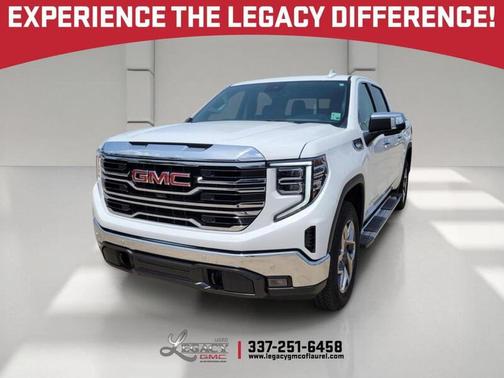 Summit White 2025 GMC Sierra 1500 SLT