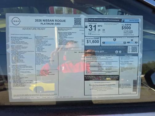 2026 Nissan Rogue Platinum