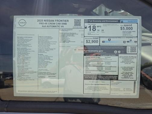 2025 Nissan Frontier PRO-4X