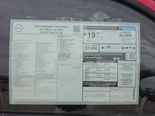 2026 Nissan Frontier SV