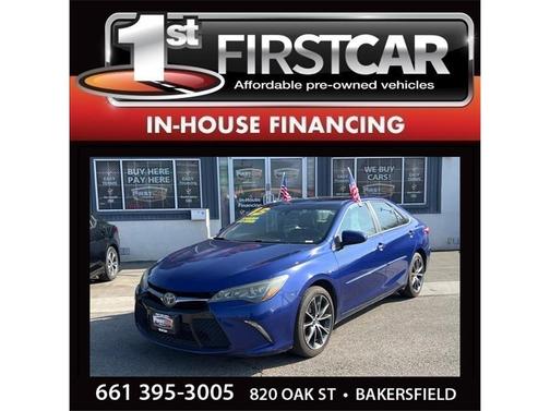 Blue 2015 Toyota Camry XSE Sedan
