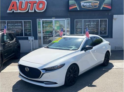 Snowflake White Pearl 2021 Mazda Mazda3 AWD w/Premium Package