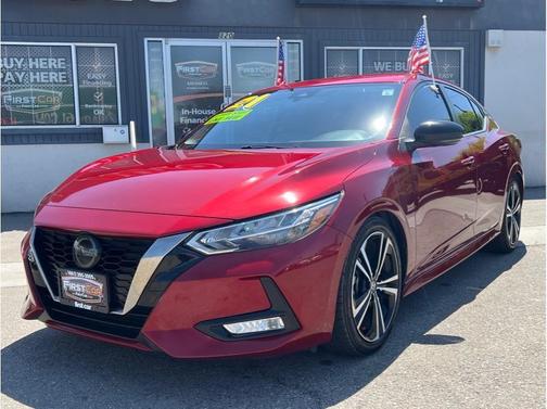 Scarlet Ember 2021 Nissan Sentra SR