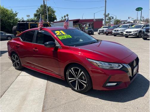 Scarlet Ember 2021 Nissan Sentra SR