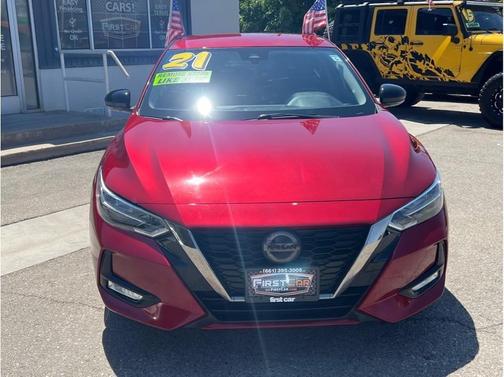 Scarlet Ember 2021 Nissan Sentra SR