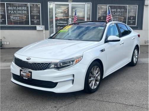 White 2016 Kia Optima EX