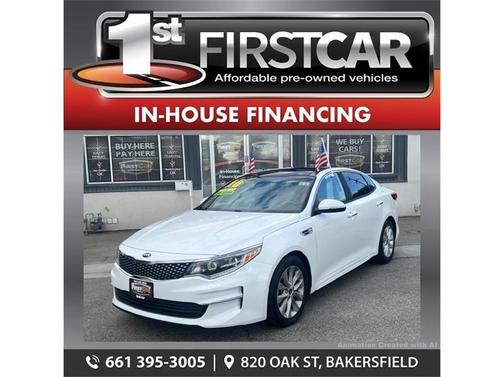 White 2016 Kia Optima EX