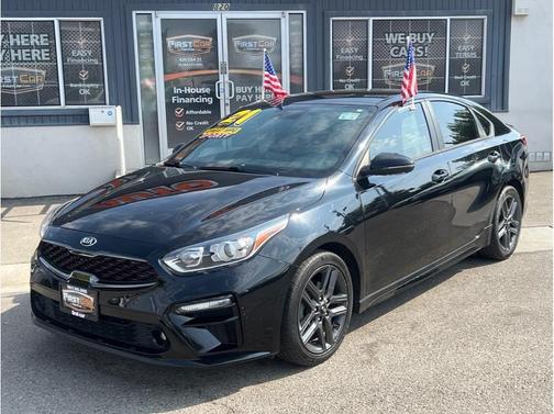 Black 2021 Kia Forte GT-Line