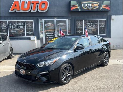 Black 2021 Kia Forte GT-Line