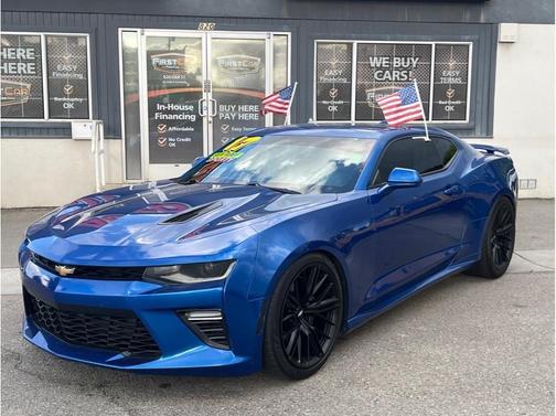 Blue 2017 Chevrolet Camaro 2SS