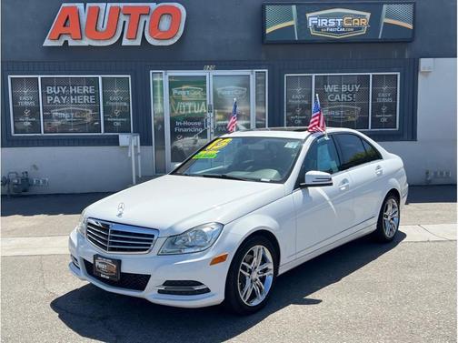 White 2013 Mercedes-Benz C-Class C 250 Sport
