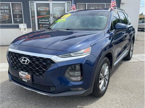 Blue 2019 Hyundai SANTA FE 2.4 SEL Plus