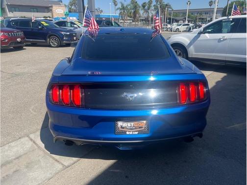 Blue 2017 Ford Mustang EcoBoost Premium