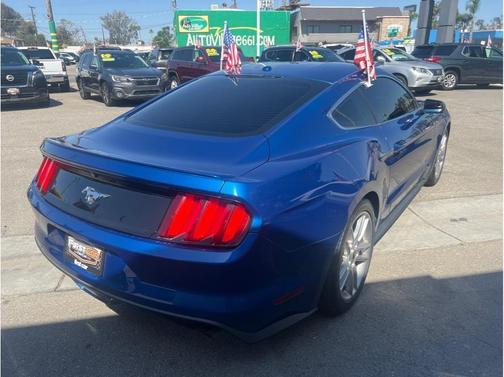 Blue 2017 Ford Mustang EcoBoost Premium