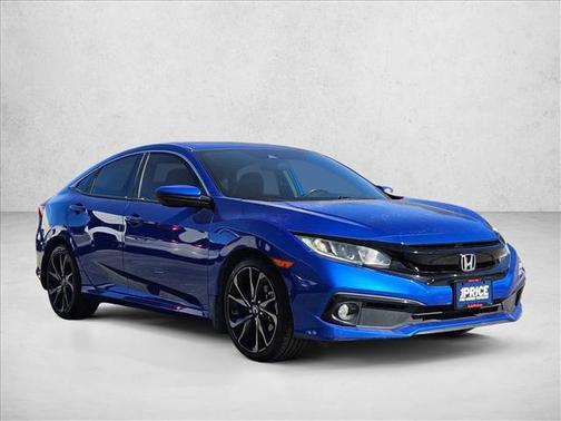 Aegean Blue Metallic 2019 Honda Civic Sport