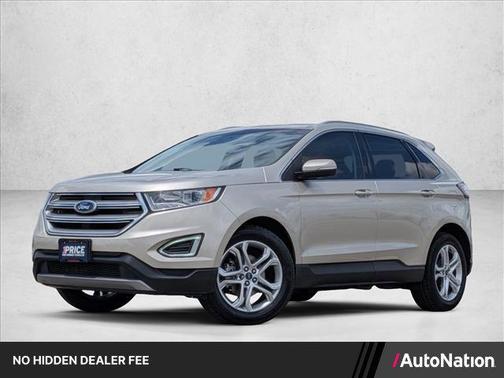 White Gold Metallic 2018 Ford Edge Titanium