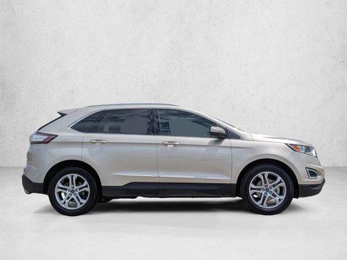 White Gold Metallic 2018 Ford Edge Titanium