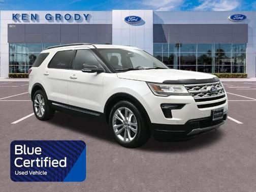 WHITE PLATINUM MET TRI-COAT 2018 Ford Explorer XLT