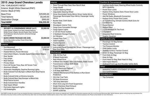 2015 Jeep Grand Cherokee Laredo