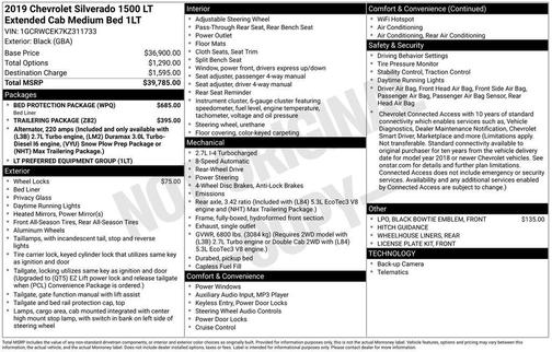 2019 Chevrolet Silverado 1500 LT
