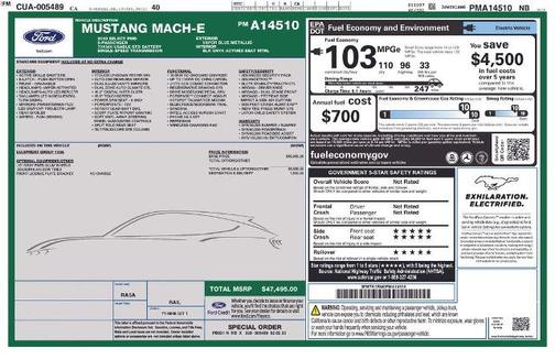 VAPOR BLUE METALLIC 2023 Ford Mustang Mach-E SELECT