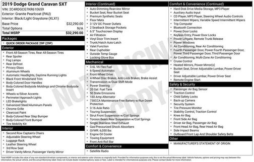 2019 Dodge Grand Caravan SXT