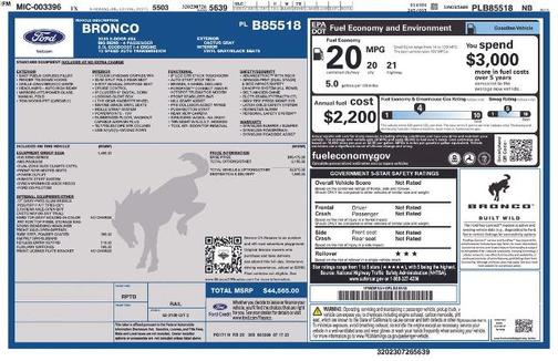 CACTUS GRAY 2023 Ford Bronco BIG BEND