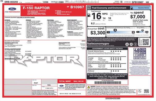 2025 Ford F-150 Raptor