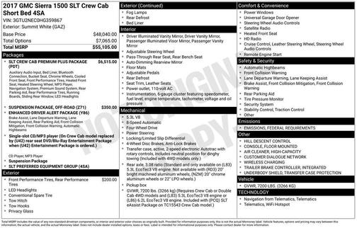 2017 GMC Sierra 1500 SLT