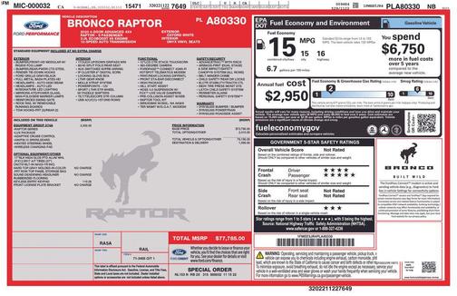 2023 Ford Bronco Raptor