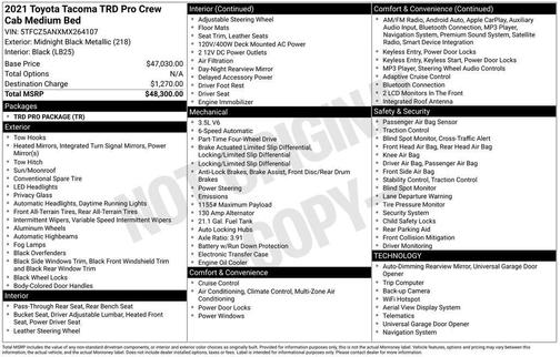 2021 Toyota Tacoma TRD Pro