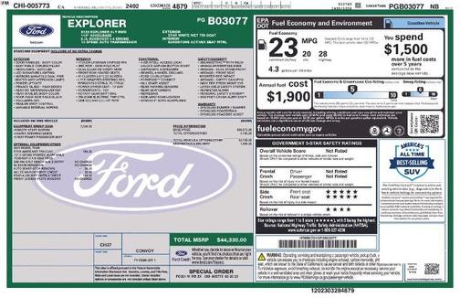 STAR WHITE MET TRI-COAT 2023 Ford Explorer XLT