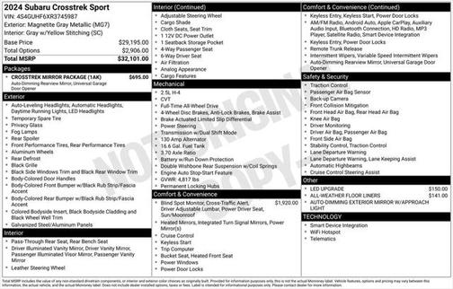 2024 Subaru Crosstrek Sport