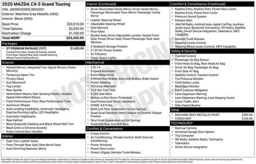 2020 Mazda CX-5 Grand Touring