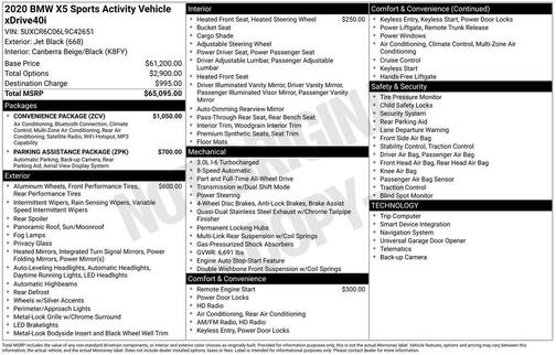 2020 BMW X5 xDrive40i