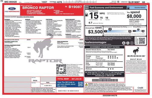 2025 Ford Bronco Raptor