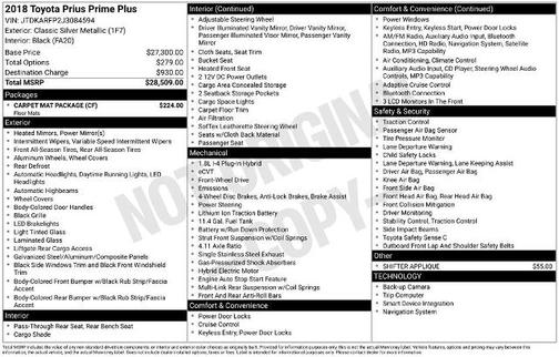 Classic Silver Metallic 2018 Toyota Prius Prime PLUS