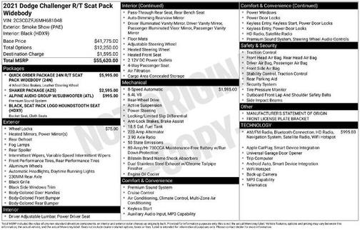 Smoke Show 2021 Dodge Challenger R/T SCAT PACK