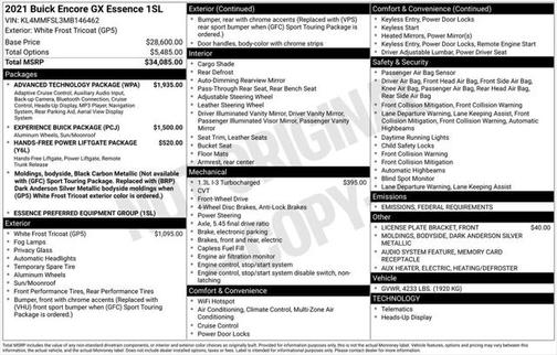 2021 Buick Encore GX Essence