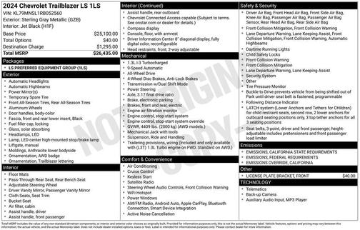 2024 Chevrolet Trailblazer LS