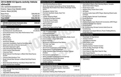 2016 BMW X3 xDrive28i