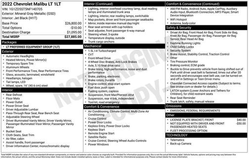 2022 Chevrolet Malibu FWD LT