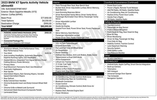 2023 BMW X7 xDrive40i