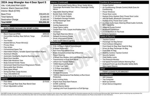 2024 Jeep Wrangler 4xe Sport S