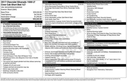 2017 Chevrolet Silverado 1500 1LT