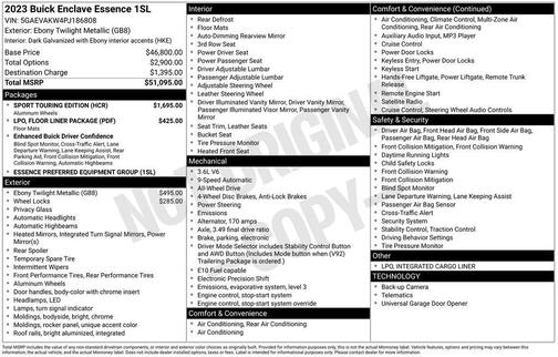 2023 Buick Enclave Essence AWD
