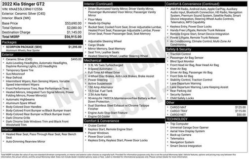 2022 Kia Stinger GT2