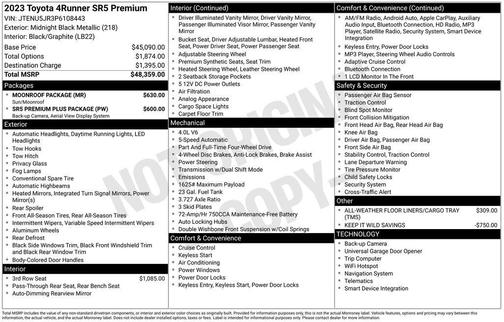 2023 Toyota 4Runner SR5 Premium