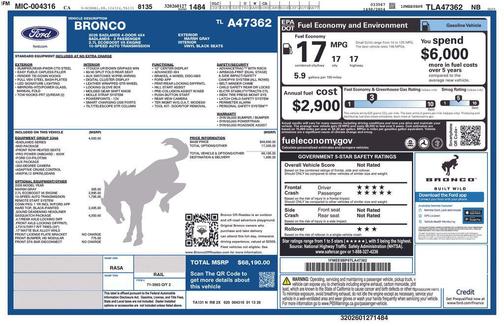 Gray 2026 Ford Bronco Badlands