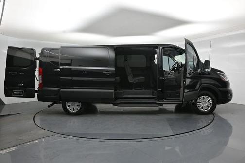 AGATE BLACK METALLIC 2023 Ford Transit-350 XLT